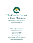 The Cancer Center of Lake Manassas Folder