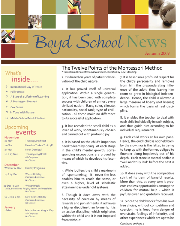 Boyd School Newsletter